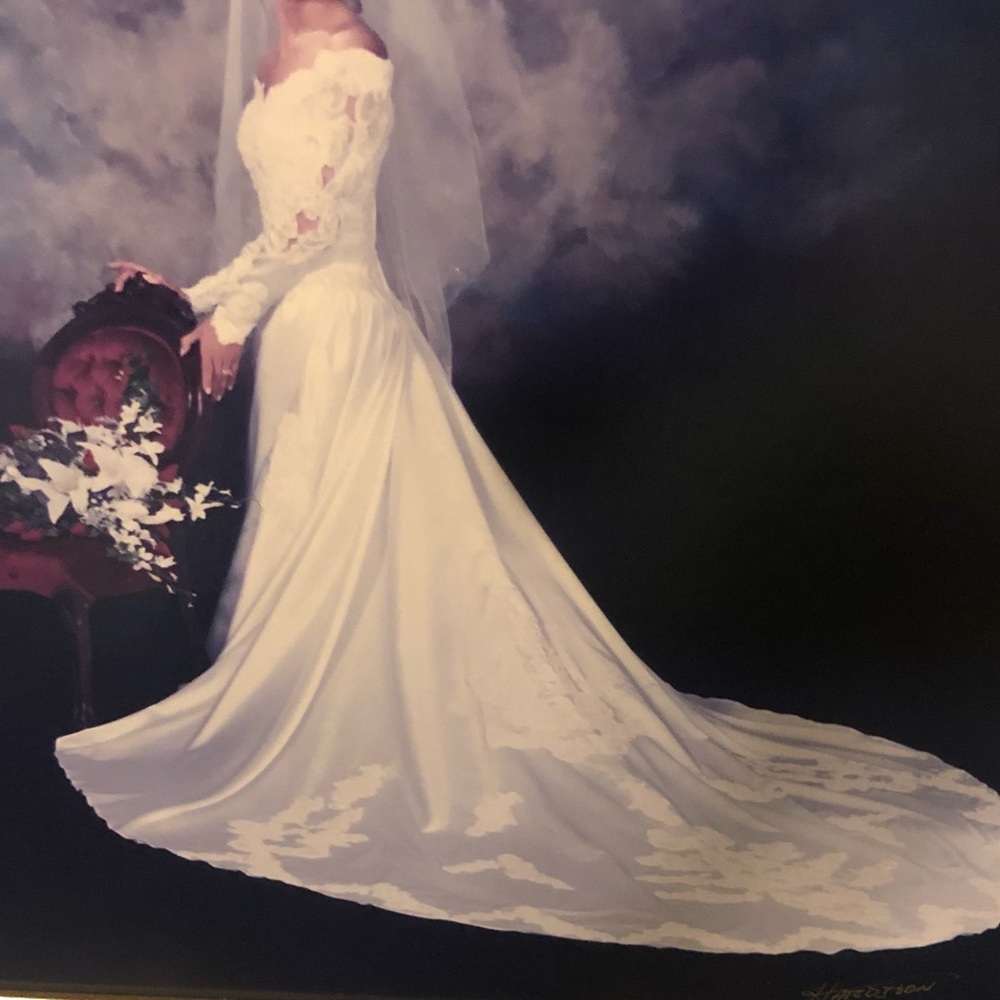 White wedding dress